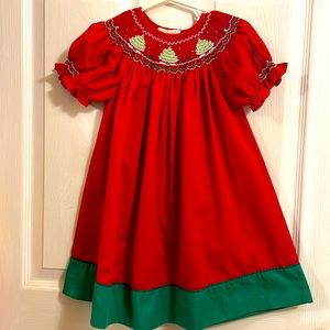 Rosalina smocked Christmas dress 24 months